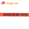 Danger zone use red pe warning tape